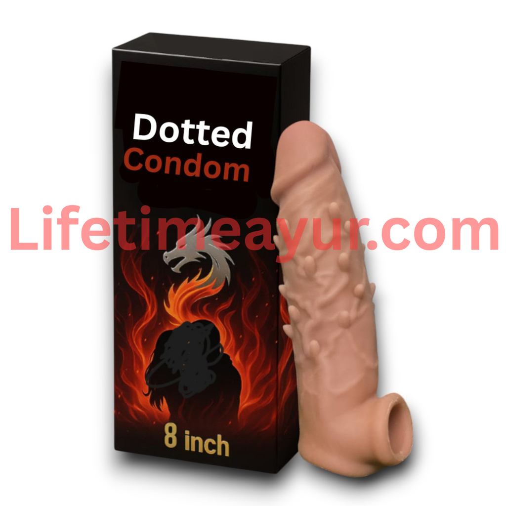 Dotted Condom for Men – Reusable Pleasure & Grip Support Condom | Lifetime Ayur